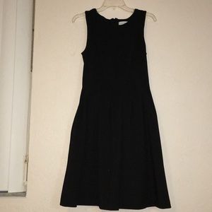 Pleated Calvin Kline Little Black Dress